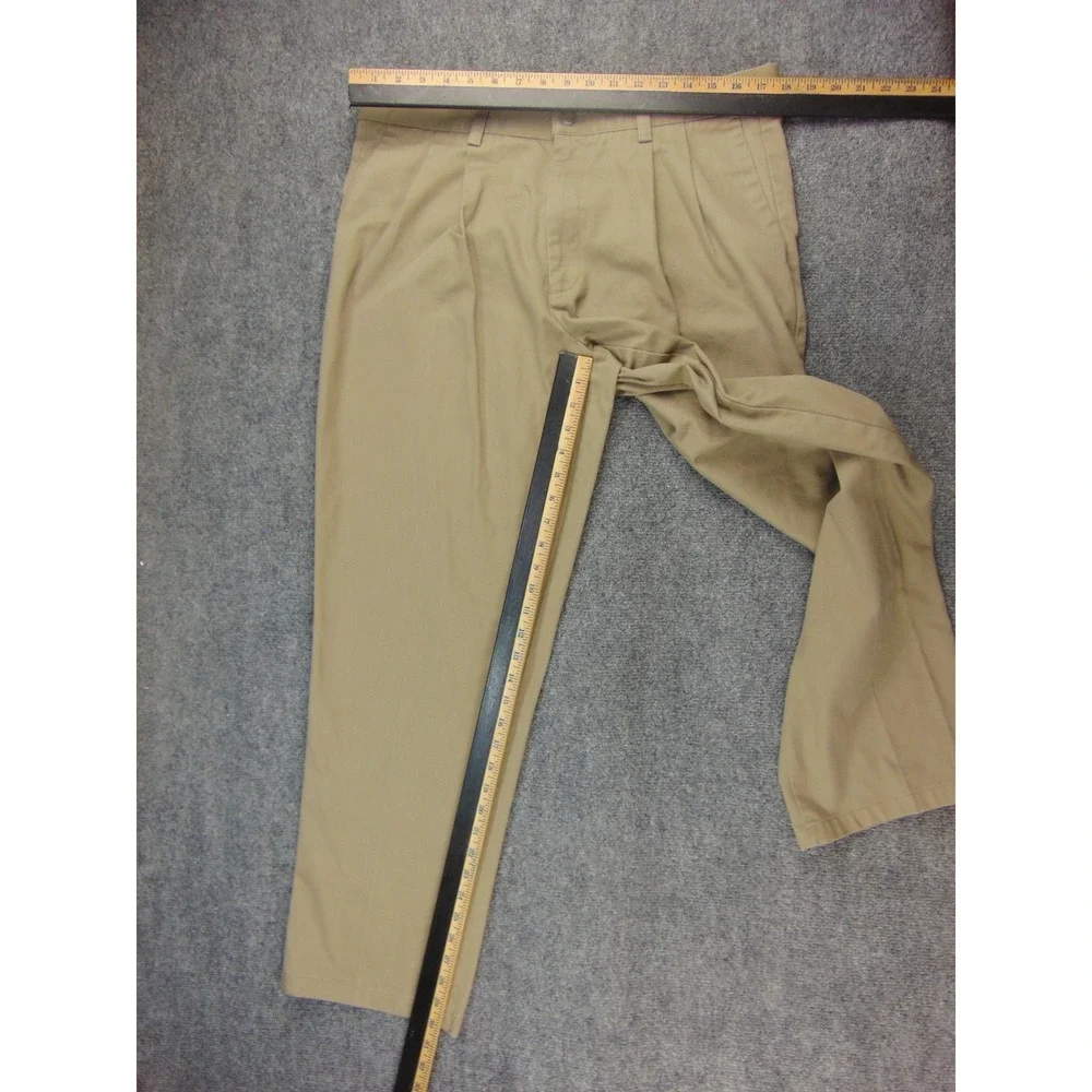 Dockers Individual Fit Mens 34x31 Pleated Khaki Chino Business Casual‎ Pants